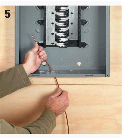 hooking the ground to an electrical box|run ground wire to electrical panel.